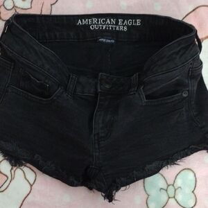 American Eagle Outfitters Black Jean Shorts